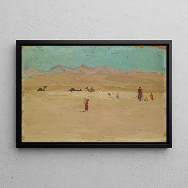 Caravan - Ernst Schiess — framed artwork on a wall
