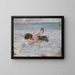 Europe sur le taureau nageant - Ernst Schiess — framed artwork on a wall