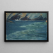 Rocky Coast and Calm Sea - Ernst Schiess — framed artwork on a wall