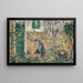 Woman in a Southern Garden - Ernst Schiess — framed artwork on a wall