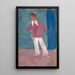 Actor gesticulating - Ernst Schiess — framed artwork on a wall