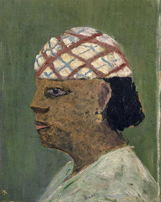 Head of a woman from Sudan - Ernst Schiess — artwork view