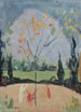 Autumn Tree with San Salvatore - Ernst Schiess — artwork view