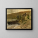 Landscape by the Main River - Ernst Schiess — framed artwork on a wall