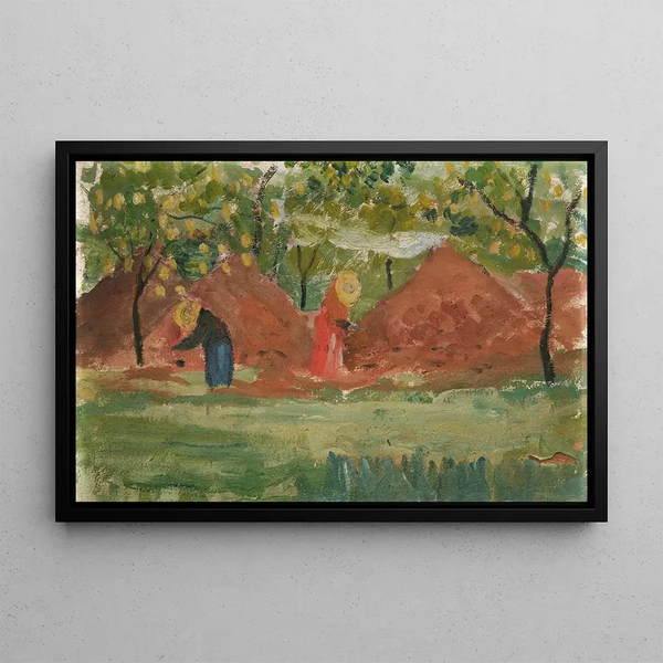 Lemon Harvest Painting - Ernst Schiess — framed artwork on a wall