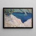 Bay with Sailboat - Ernst Schiess — framed artwork on a wall