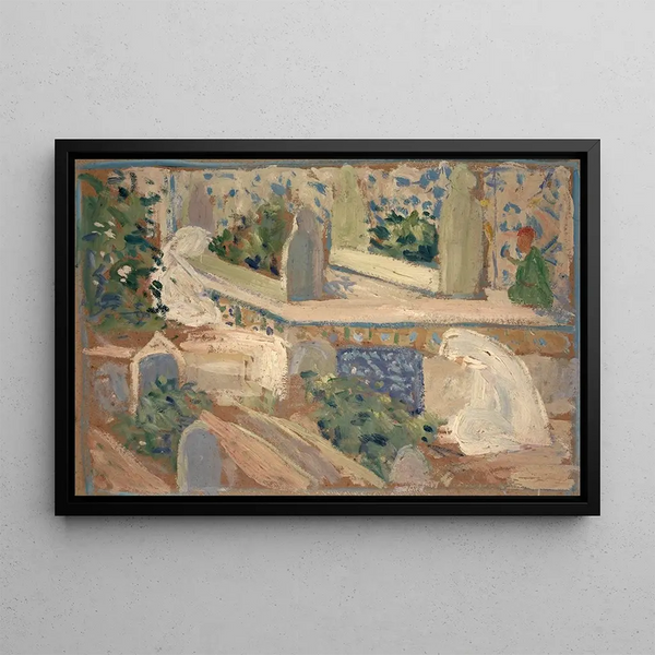 Muslim Cemetery - Ernst Schiess — framed artwork on a wall