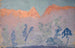 Mountains at Sunset - Ernst Schiess — artwork view