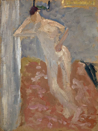Nude man in the corner of a room - Ernst Schiess — artwork view