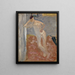 Nude man in the corner of a room - Ernst Schiess — framed artwork on a wall