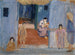 Native People in front of their dwelling - Ernst Schiess — artwork view
