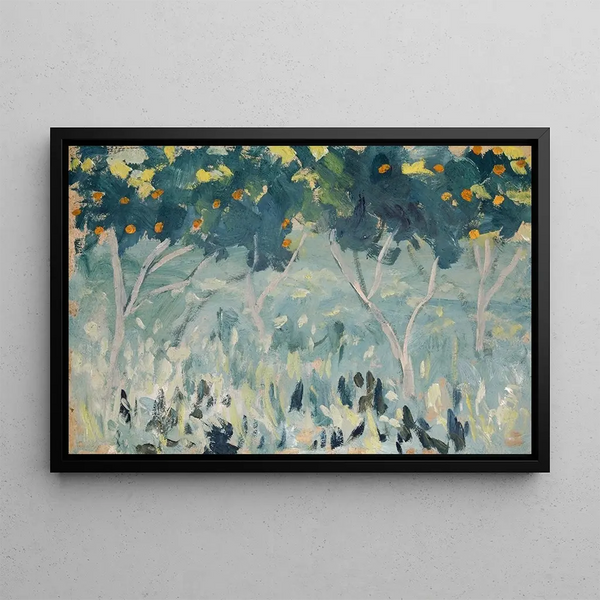 Orangers - Ernst Schiess — framed artwork on a wall