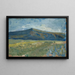 Plain with bare mountain - Ernst Schiess — framed artwork on a wall