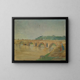 Pont Molle - Ernst Schiess — framed artwork on a wall