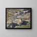 Éboulis with a snow patch - Ernst Schiess — framed artwork on a wall