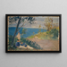 Sieste des gardes-frontières sur la plage - Ernst Schiess — framed artwork on a wall