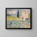 Ferme du Sud avec champ - Ernst Schiess — framed artwork on a wall