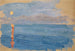 Sunset over a bay by the sea - Ernst Schiess — artwork view