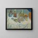 Table après le repas - Ernst Schiess — framed artwork on a wall