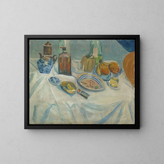 Table après le repas - Ernst Schiess — framed artwork on a wall