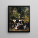 The Chinese tower in the English garden of Munich - Ernst Schiess — framed artwork on a wall
