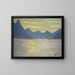 Vue sur le lac de Lugano vers les montagnes de Porlezza - Ernst Schiess — framed artwork on a wall