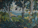 View through the trees on a southern bay by the sea - Ernst Schiess — artwork view