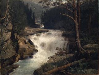 Cascade dans la vallée d'Avers - Ernst Schiess — artwork view