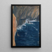 Vague se brisant sur une falaise - Ernst Schiess — framed artwork on a wall