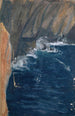 Vague se brisant sur une falaise - Ernst Schiess — artwork view
