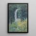 Woman in a Rose Garden - Ernst Schiess — framed artwork on a wall