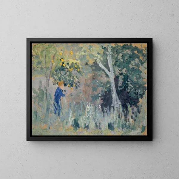 Lemon Harvest - Ernst Schiess — framed artwork on a wall