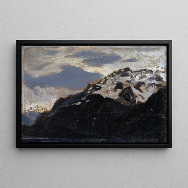 Lake Brienz near Ringgenberg - Ernst Stückelberg — framed artwork on a wall