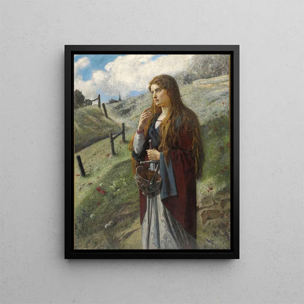 Jeanne d'Arc - Ernst Stückelberg — framed artwork on a wall