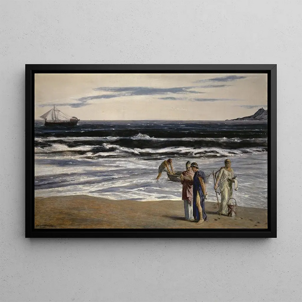 The Erythraean Message to the People of Tarquinia - Ernst Stückelberg — framed artwork on a wall
