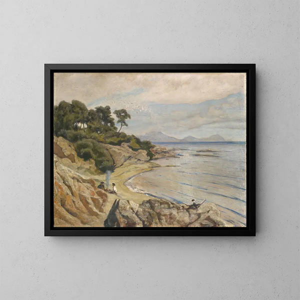 La lagune - Ernst Stückelberg — framed artwork on a wall