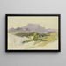 Mountain Landscape Painting - Ernst Welker — framed artwork on a wall