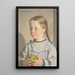 Monika with an apple - Ernst Würtenberger — framed artwork on a wall