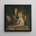 Thomas Franzsepp and Monika at the Kasperle puppet theater - Ernst Wrtenberger — framed artwork on a wall