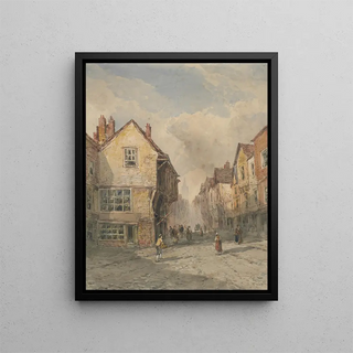 Old Chester Street - Erskine Nicol — framed artwork on a wall