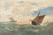 Steamship and sailing ships in open sea - Erwin Carl Wilhelm Günther — artwork view