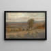 View of Burgholzhof towards Neckarrems - Erwin Starker — framed artwork on a wall