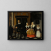 Family Portrait Painting in an Interior - Esaias Boursse — framed artwork on a wall