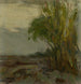 Sketch of a Landscape with a Tree in the Foreground - Karol Miloslav Lehotsk — artwork view