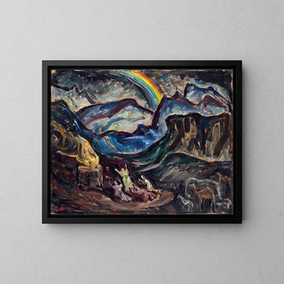 L'offrande de remerciement de Noé - Ester Almqvist — framed artwork on a wall