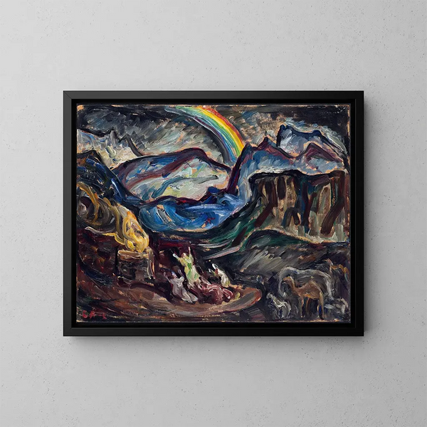 L'offrande de remerciement de Noé - Ester Almqvist — framed artwork on a wall