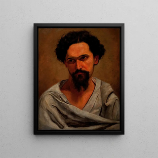 Portrait of Castagneto - Estevão Silva — framed artwork on a wall