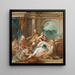 Esther at her toilette - Jean-François de Troy — framed artwork on a wall