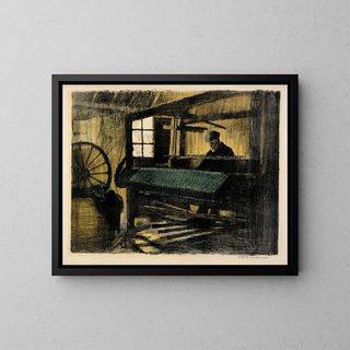 Tisserand - Esther Blaikie MacKinnon — framed artwork on a wall