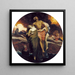 And the sea rendered the dead who were in it - Frédéric Leighton — wall display of the artwork
